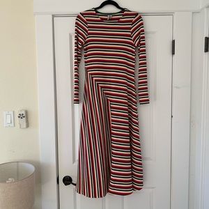 ASOS Design Maternity stripe rib midi dress